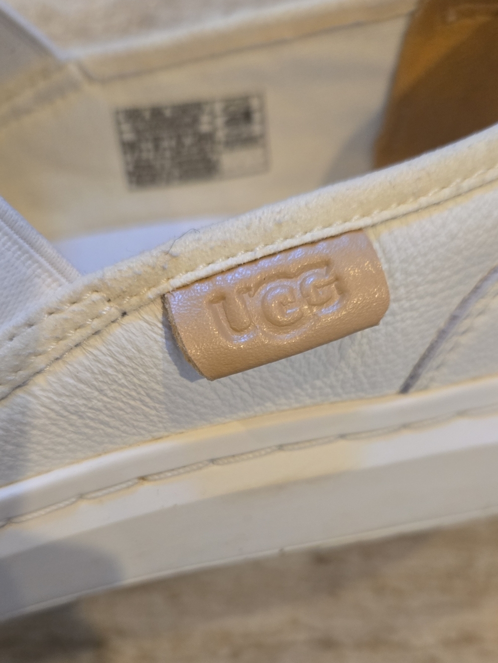 UGG White Slip-On Loafers - Picture 3 of 12